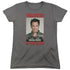 NCIS/WANTED - S/S WOMENS TEE - CHARCOAL