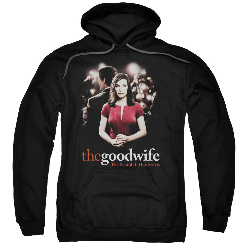 THE GOOD WIFE/BAD PRESS - ADULT PULLOVER HOODIE - BLACK