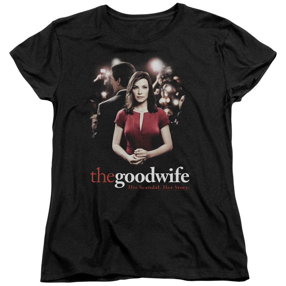 THE GOOD WIFE/BAD PRESS - S/S WOMENS TEE - BLACK