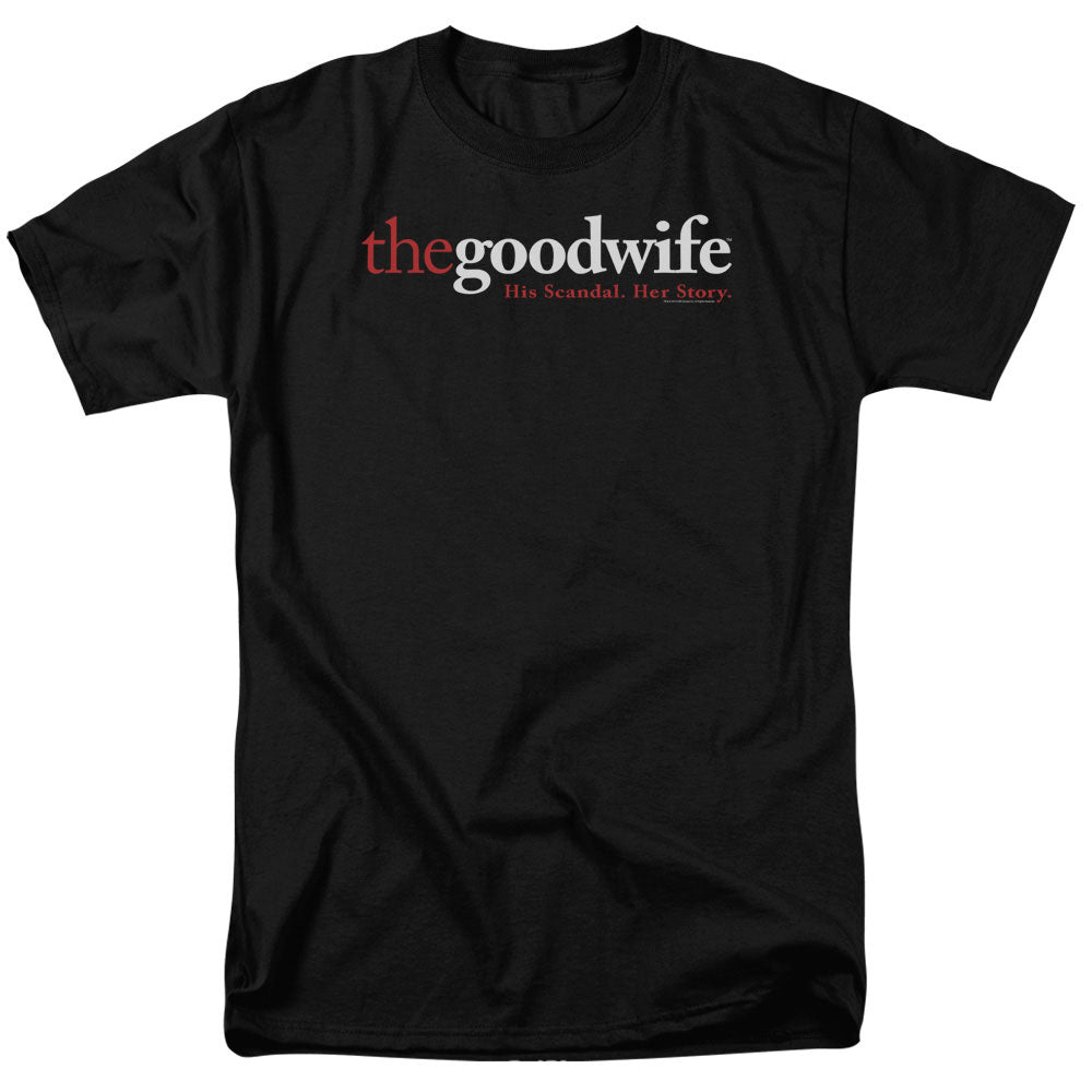 THE GOOD WIFE/LOGO - S/S ADULT 18/1 - BLACK