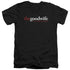 THE GOOD WIFE/LOGO - S/S ADULT V-NECK 30/1 - BLACK