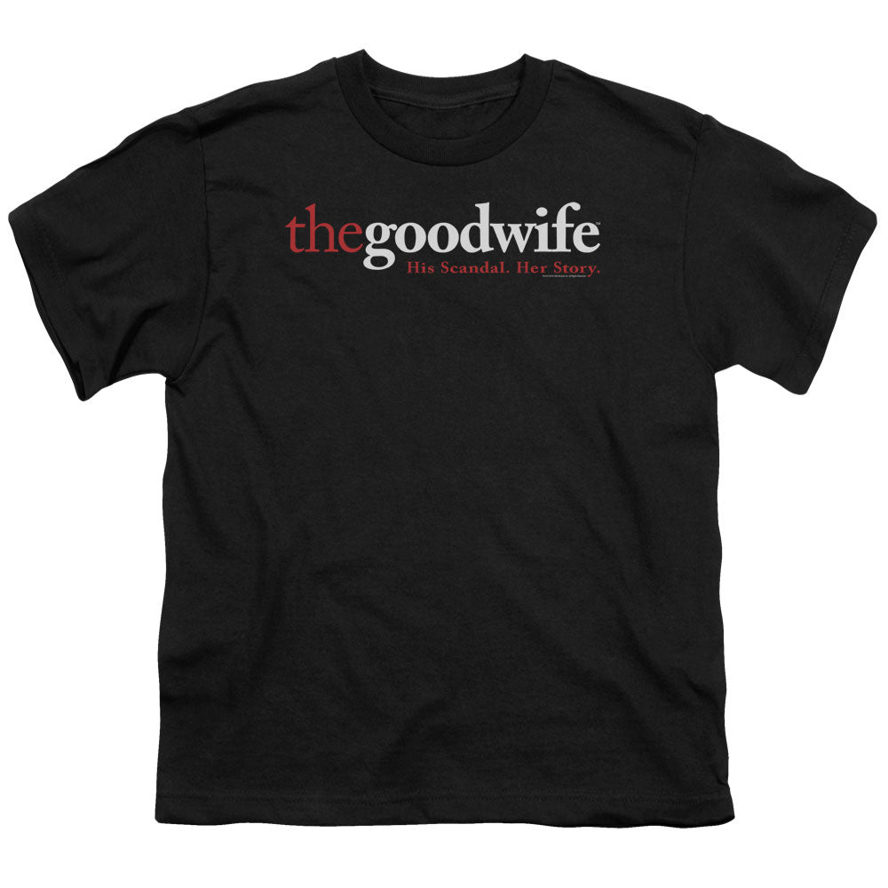 THE GOOD WIFE/LOGO - S/S YOUTH 18/1 - BLACK
