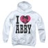 NCIS/I HEART ABBY - YOUTH PULLOVER HOODIE - WHITE