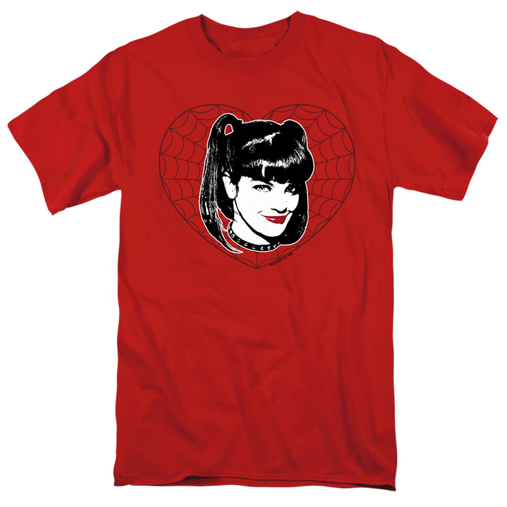 NCIS/ABBY HEART - S/S ADULT 18/1 - RED