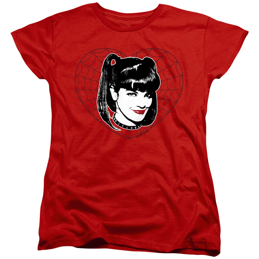 NCIS/ABBY HEART - S/S WOMENS TEE - RED