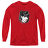 NCIS/ABBY HEART - YOUTH LONG SLEEVE TEE - RED