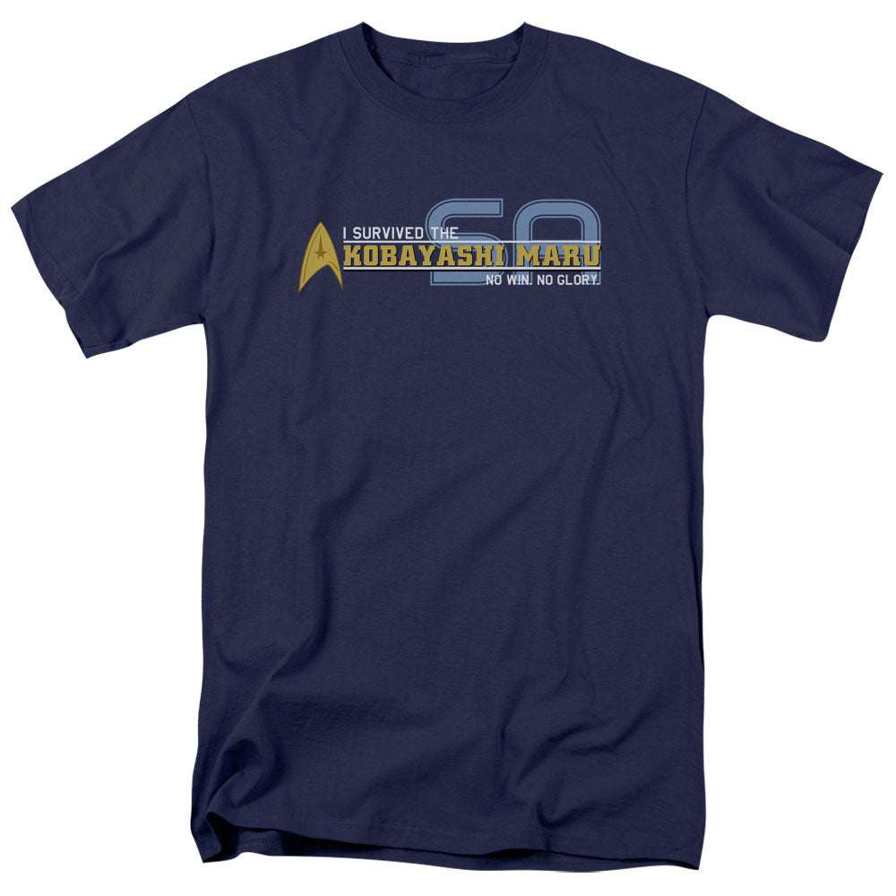 STAR TREK/I SURVIVED - S/S ADULT 18/1 - NAVY