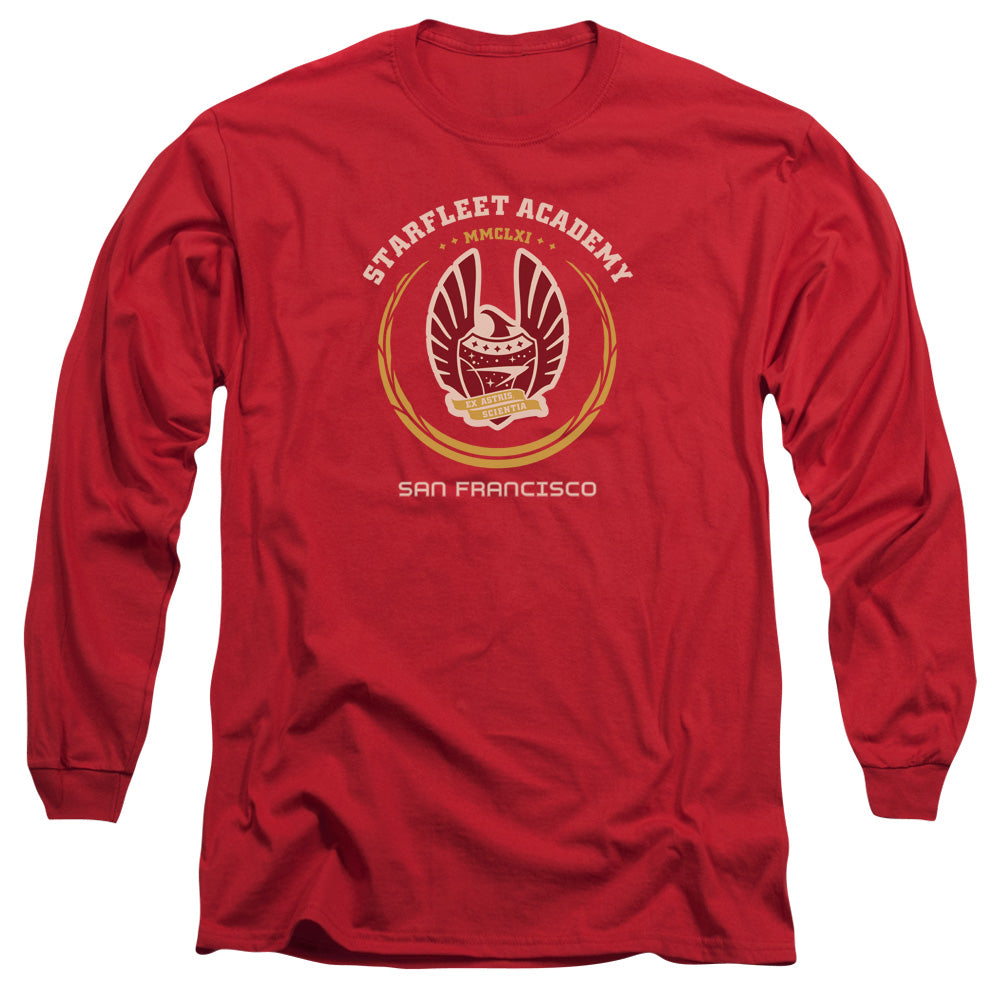 STAR TREK/ACADEMY HERALDRY - L/S ADULT 18/1 - RED