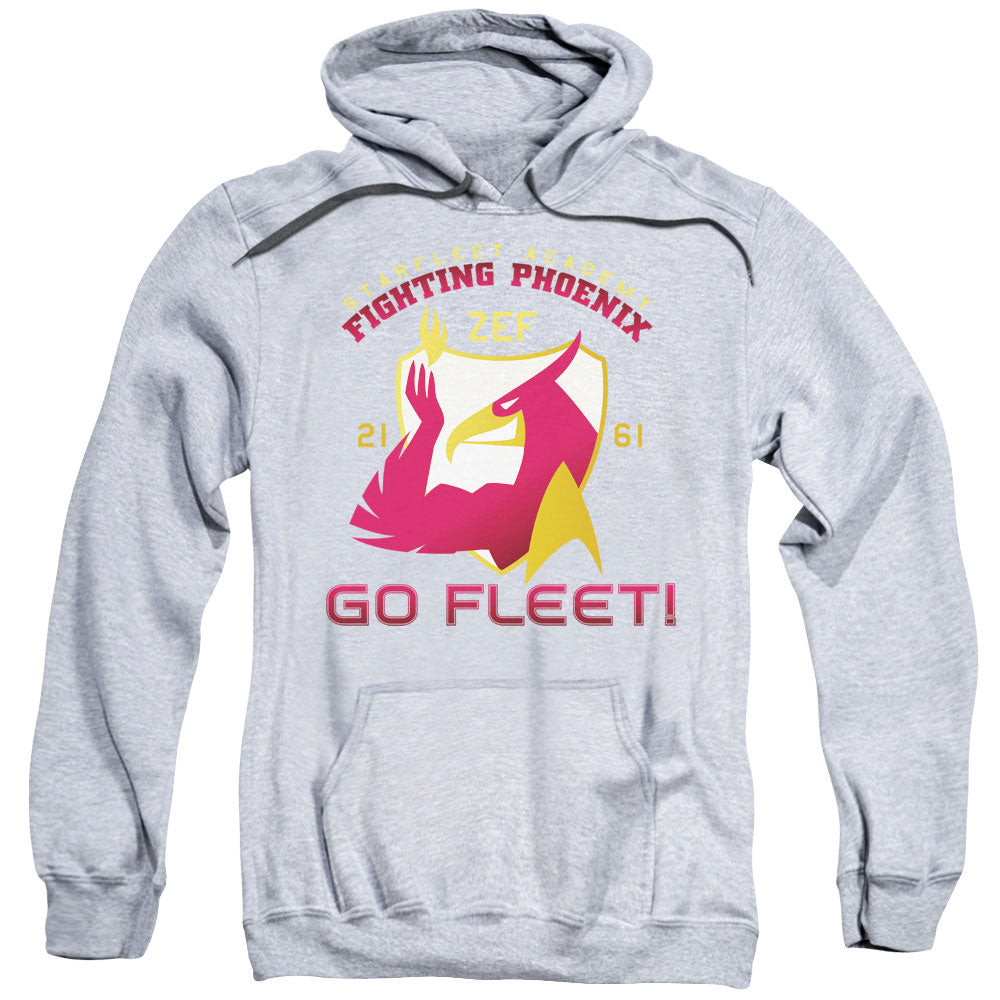 STAR TREK/FIGHTING PHOENIX - ADULT PULLOVER HOODIE - ATHLETIC HEATHER