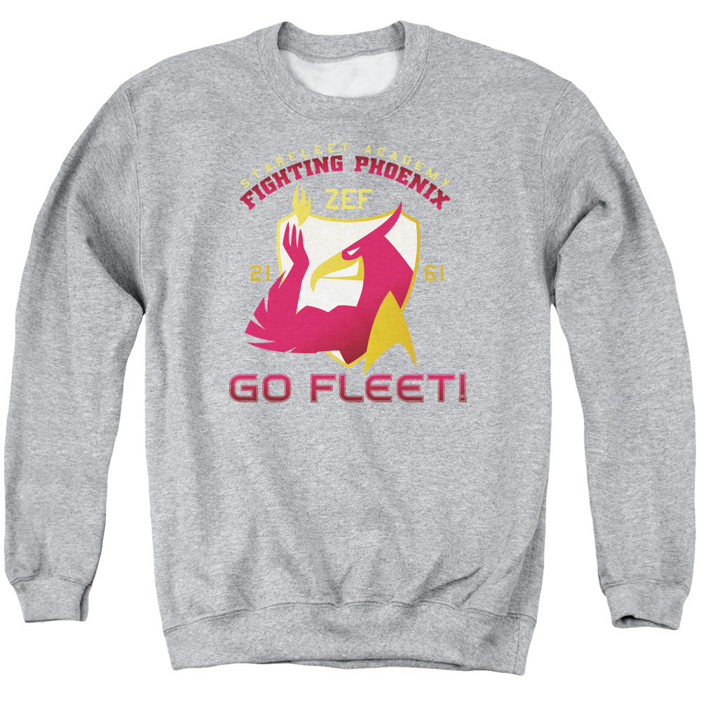 STAR TREK/FIGHTING PHOENIX - ADULT CREWNECK SWEATSHIRT - ATHLETIC HEATHER