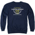 STAR TREK/PARRISES SQUARES - ADULT CREWNECK SWEATSHIRT - NAVY