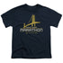 STAR TREK/MARATHON LOGO - S/S YOUTH 18/1 - NAVY