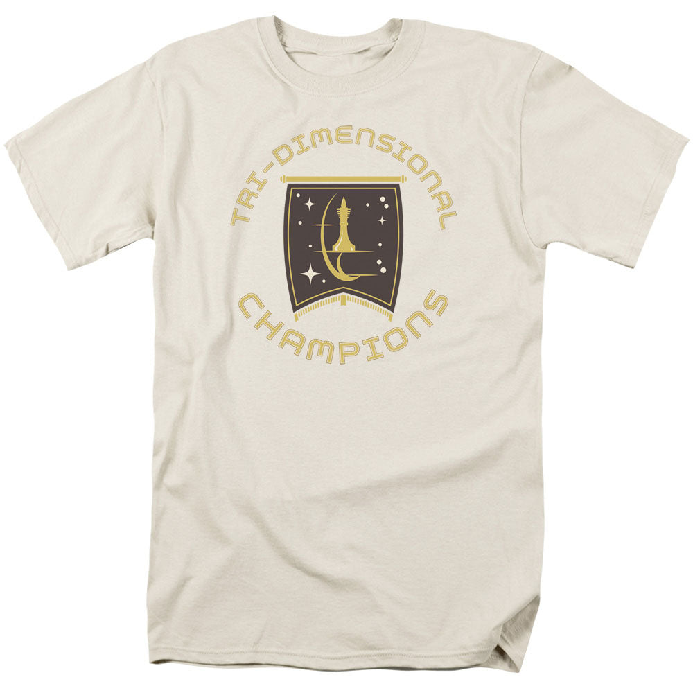 STAR TREK/TRI DIMENSIONAL CHAMPS - S/S ADULT 18/1 - CREAM