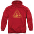STAR TREK/GOLD ACADEMY - ADULT PULLOVER HOODIE - RED