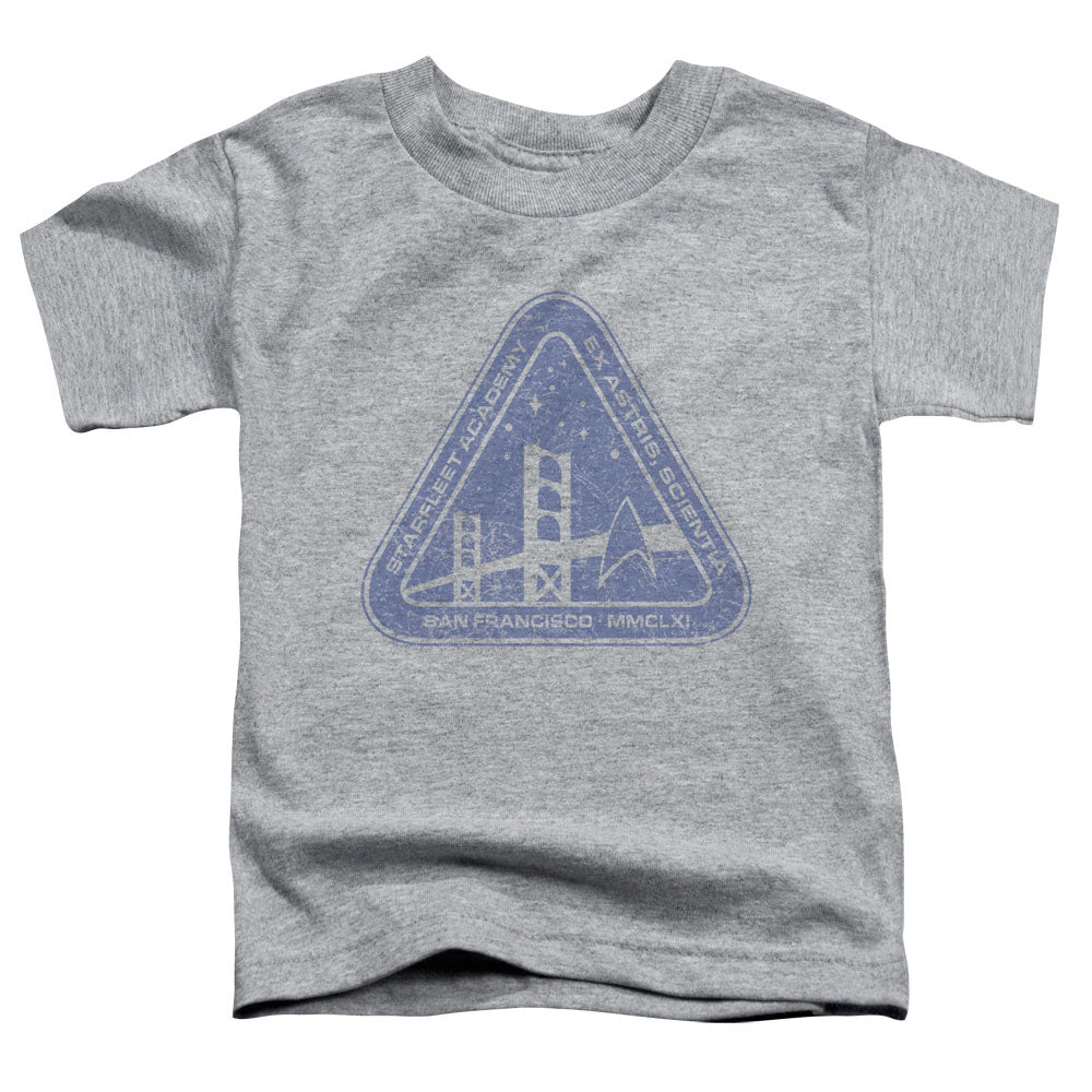 STAR TREK/DISTRESSED LOGO - S/S TODDLER TEE - ATHLETIC HEATHER