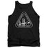 STAR TREK/WHITE ACADEMY LOGO - ADULT TANK - BLACK