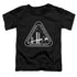STAR TREK/WHITE ACADEMY LOGO - S/S TODDLER TEE - BLACK