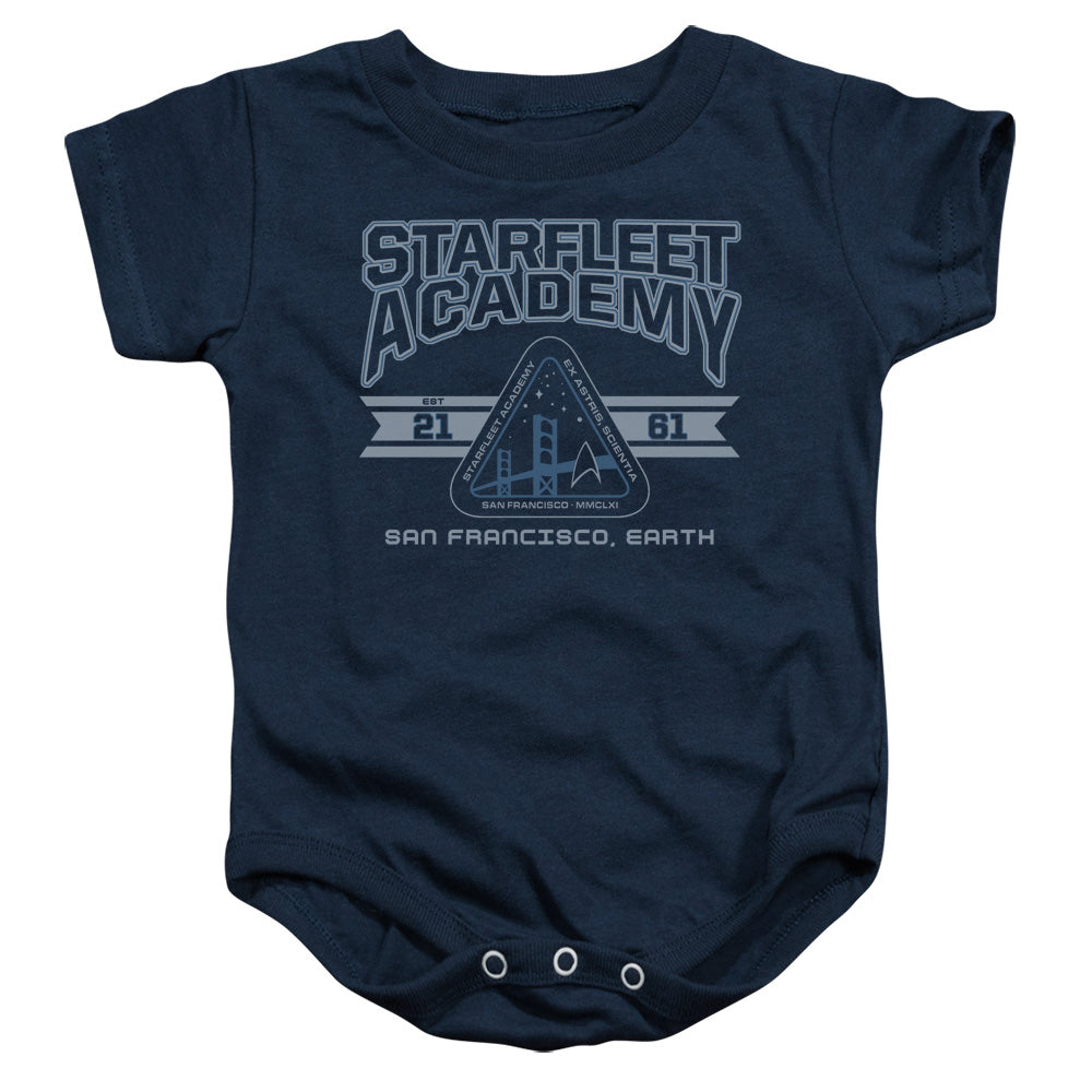 STAR TREK/STARFLEET ACADEMY EARTH - INFANT SNAPSUIT - NAVY