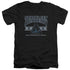 STAR TREK/STARFLEET ACADEMY EARTH - S/S ADULT V-NECK 30/1 - BLACK