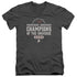 STAR TREK/CHAMPIONS - S/S ADULT V-NECK 30/1 - CHARCOAL