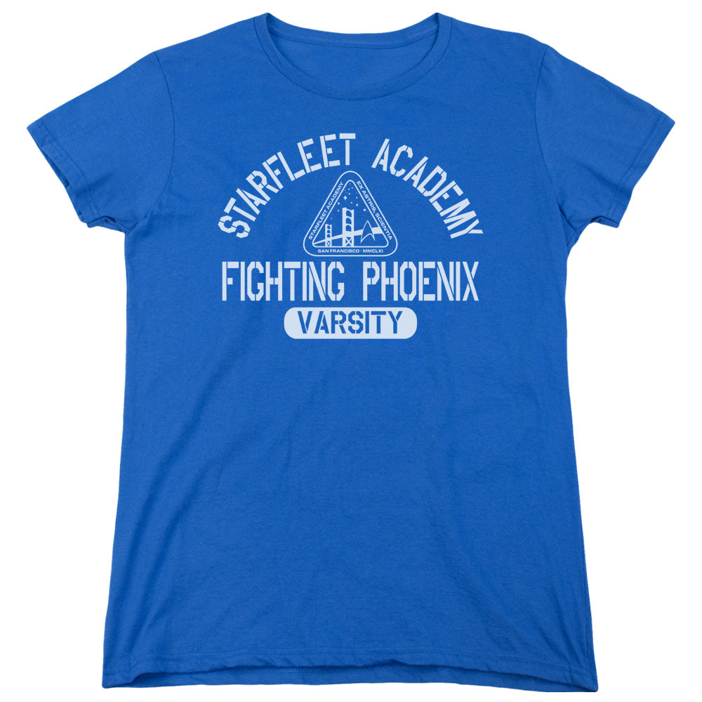 STAR TREK/VARSITY - S/S WOMENS TEE - ROYAL BLUE