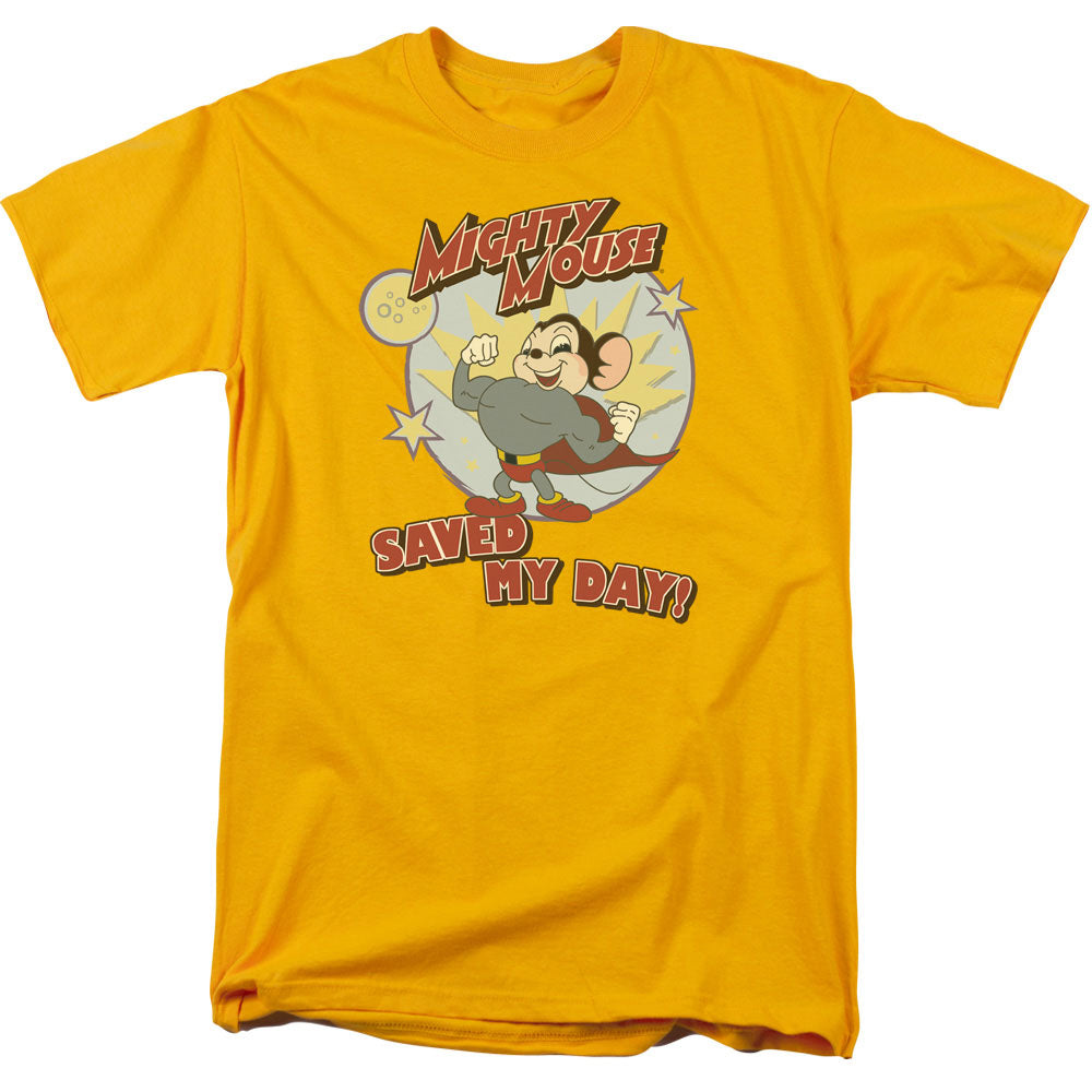 MIGHTY MOUSE/VINTAGE DAY - S/S ADULT 18/1 - GOLD