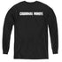 CRIMINAL MINDS/LOGO - YOUTH LONG SLEEVE TEE - BLACK