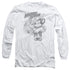 MIGHTY MOUSE/PROTECT AND SERVE - L/S ADULT 18/1 - WHITE