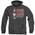 MORK & MINDY/MORK CALLING ORSON - ADULT HEATHER HOODIE - BLACK