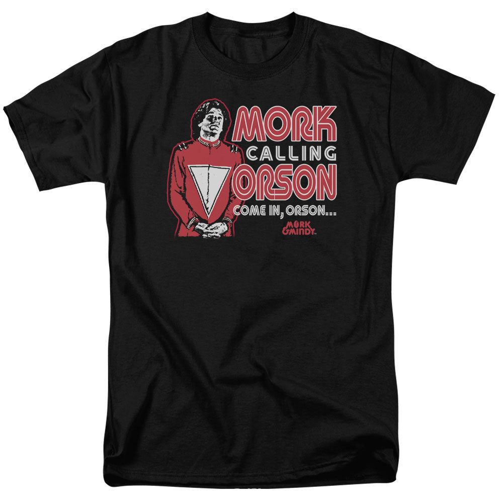 MORK & MINDY/MORK CALLING ORSON - S/S ADULT 18/1 - BLACK