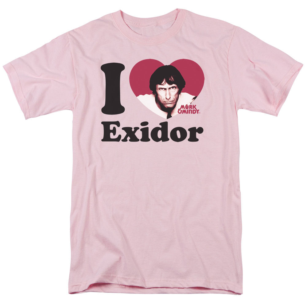 MORK & MINDY/I HEART EXIDOR - S/S ADULT 18/1 - PINK