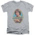 MORK & MINDY/NANU NANU - S/S ADULT V-NECK 30/1 - ATHLETIC HEATHER