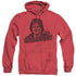MORK & MINDY/SHAZBOT - ADULT HEATHER HOODIE - RED