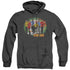 STAR TREK/ENTERPRISES FINEST - ADULT HEATHER HOODIE - BLACK