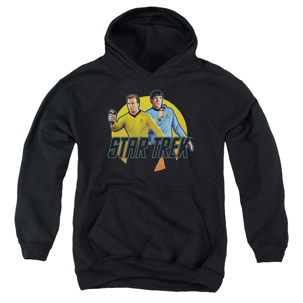 STAR TREK/PHASERS READY - YOUTH PULLOVER HOODIE - BLACK