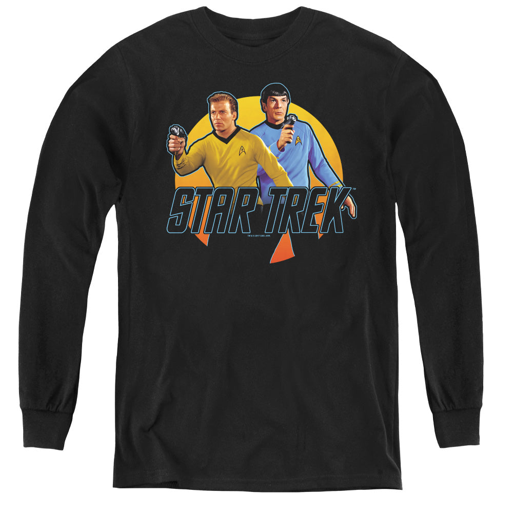 STAR TREK/PHASERS READY - YOUTH LONG SLEEVE TEE - BLACK
