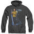 STAR TREK/GALACTIC KIRK - ADULT HEATHER HOODIE - BLACK