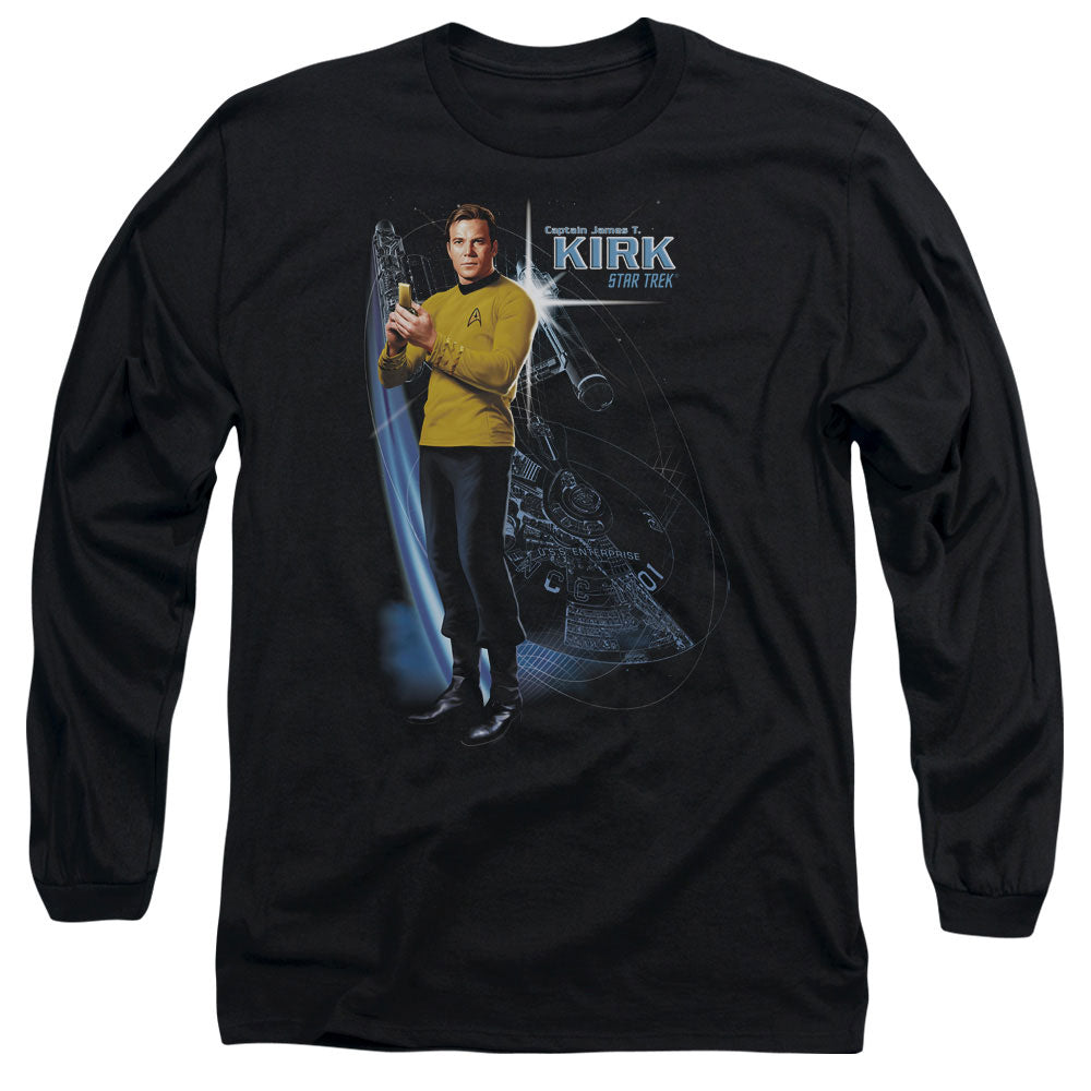 STAR TREK/GALACTIC KIRK - L/S ADULT 18/1 - BLACK