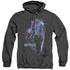 STAR TREK/GALACTIC SPOCK - ADULT HEATHER HOODIE - BLACK