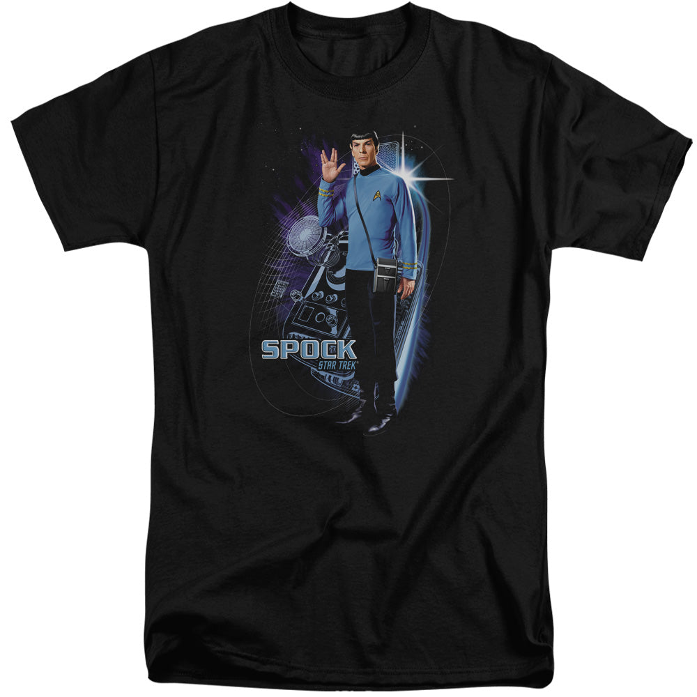 STAR TREK/GALACTIC SPOCK - S/S ADULT TALL 18/1 - BLACK