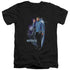 STAR TREK/GALACTIC SPOCK - S/S ADULT V-NECK 30/1 - BLACK