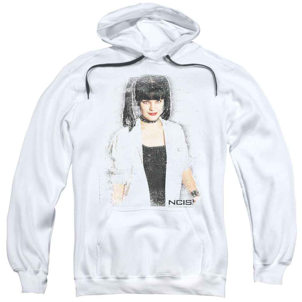 NCIS/ABBY SKULLS - ADULT PULLOVER HOODIE - WHITE
