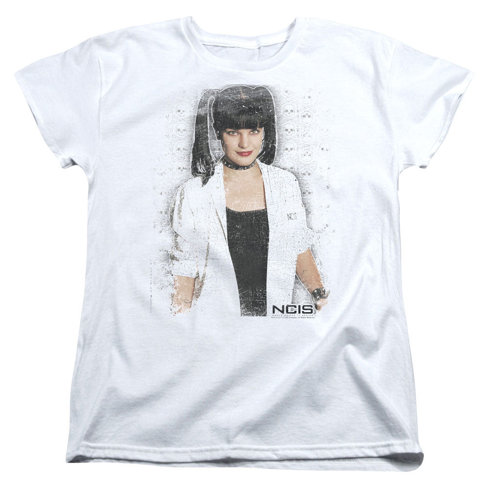 NCIS/ABBY SKULLS - S/S WOMENS TEE - WHITE
