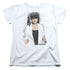 NCIS/ABBY SKULLS - S/S WOMENS TEE - WHITE