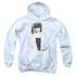 NCIS/ABBY SKULLS - YOUTH PULLOVER HOODIE - WHITE