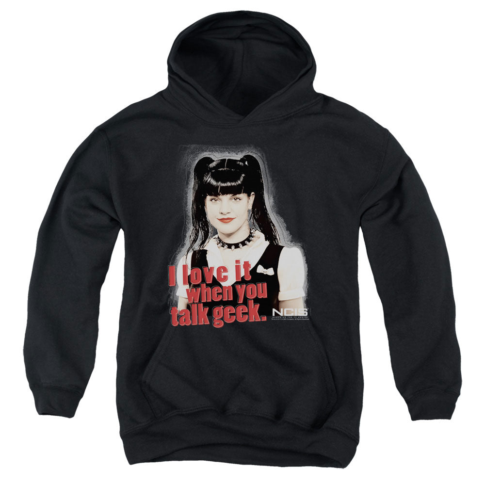 NCIS/GEEK TALK - YOUTH PULLOVER HOODIE - BLACK