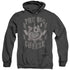 MIGHTY MOUSE/THE BIG CHEESE - ADULT HEATHER HOODIE - BLACK