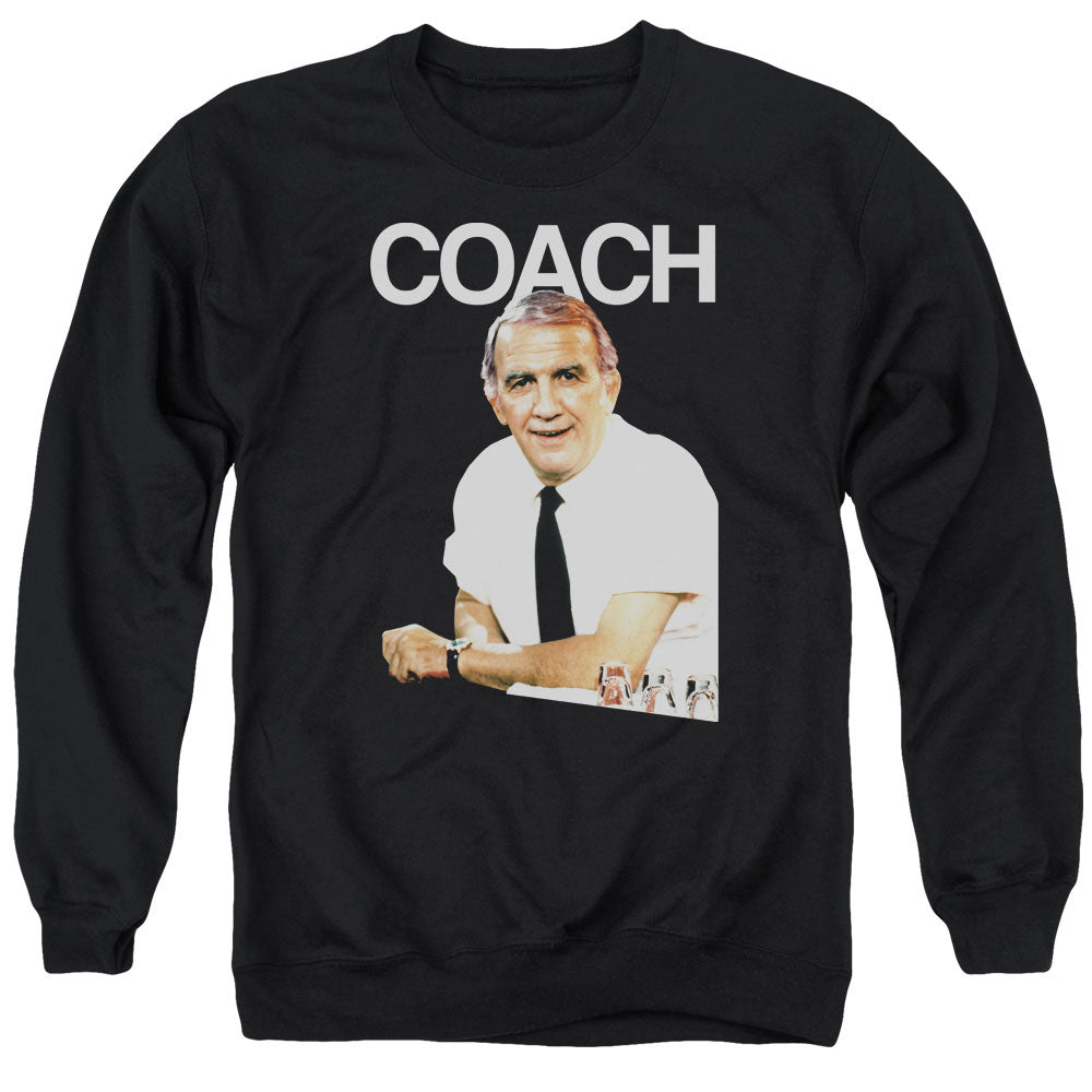 CHEERS/COACH - ADULT CREWNECK SWEATSHIRT - BLACK