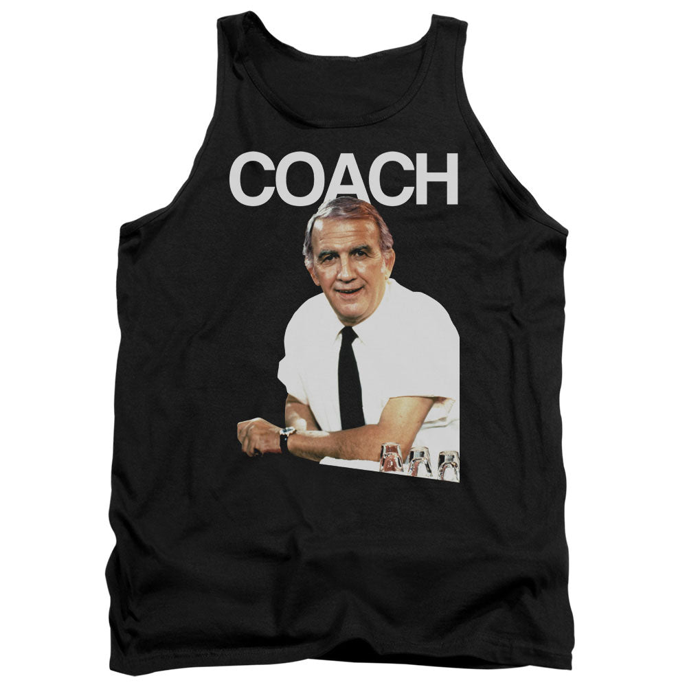 CHEERS/COACH - ADULT TANK - BLACK