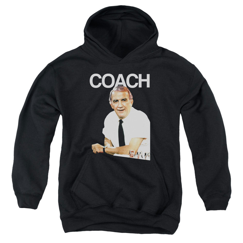 CHEERS/COACH - YOUTH PULLOVER HOODIE - BLACK